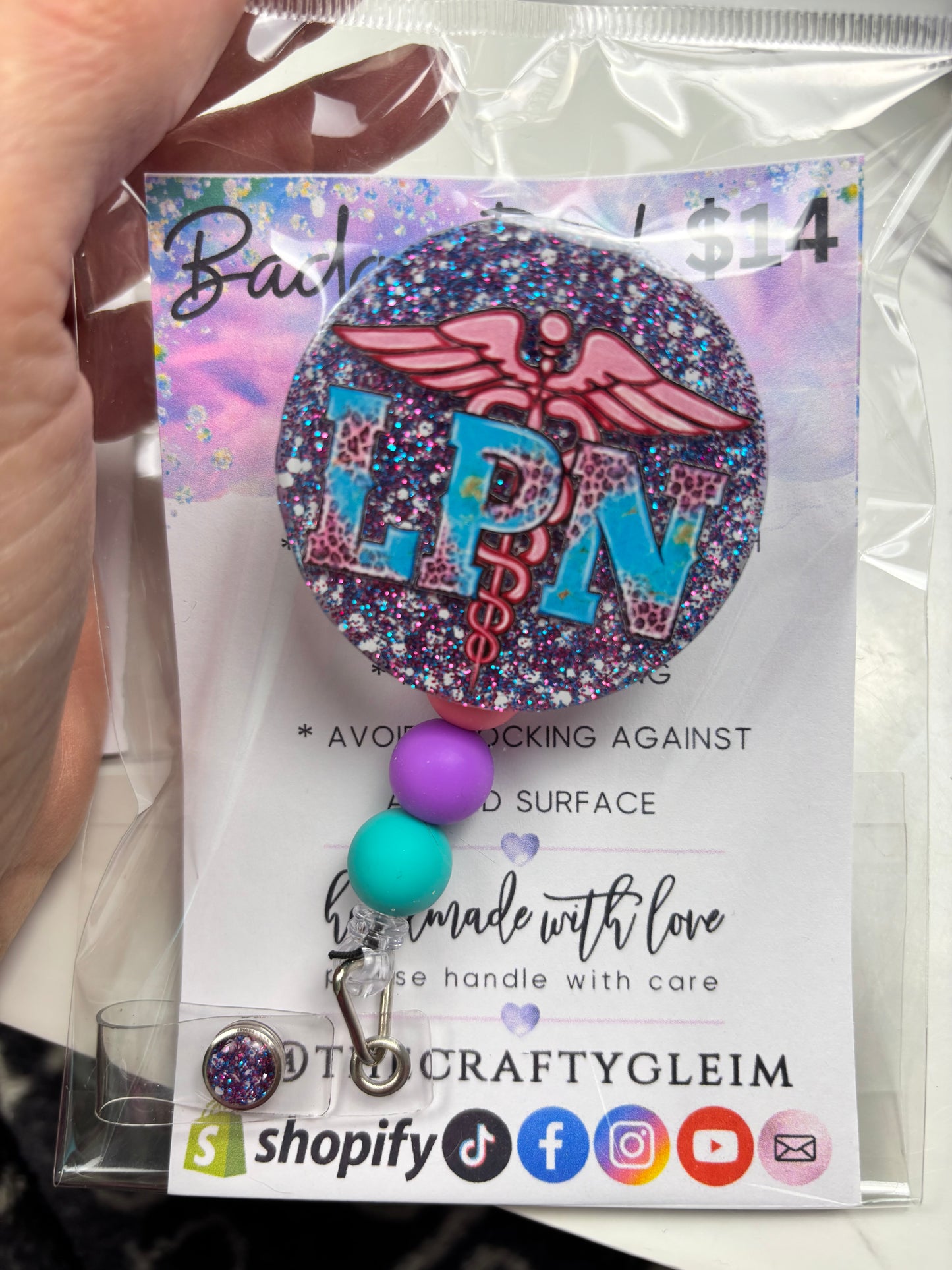 SALE medical/teacher badge reels