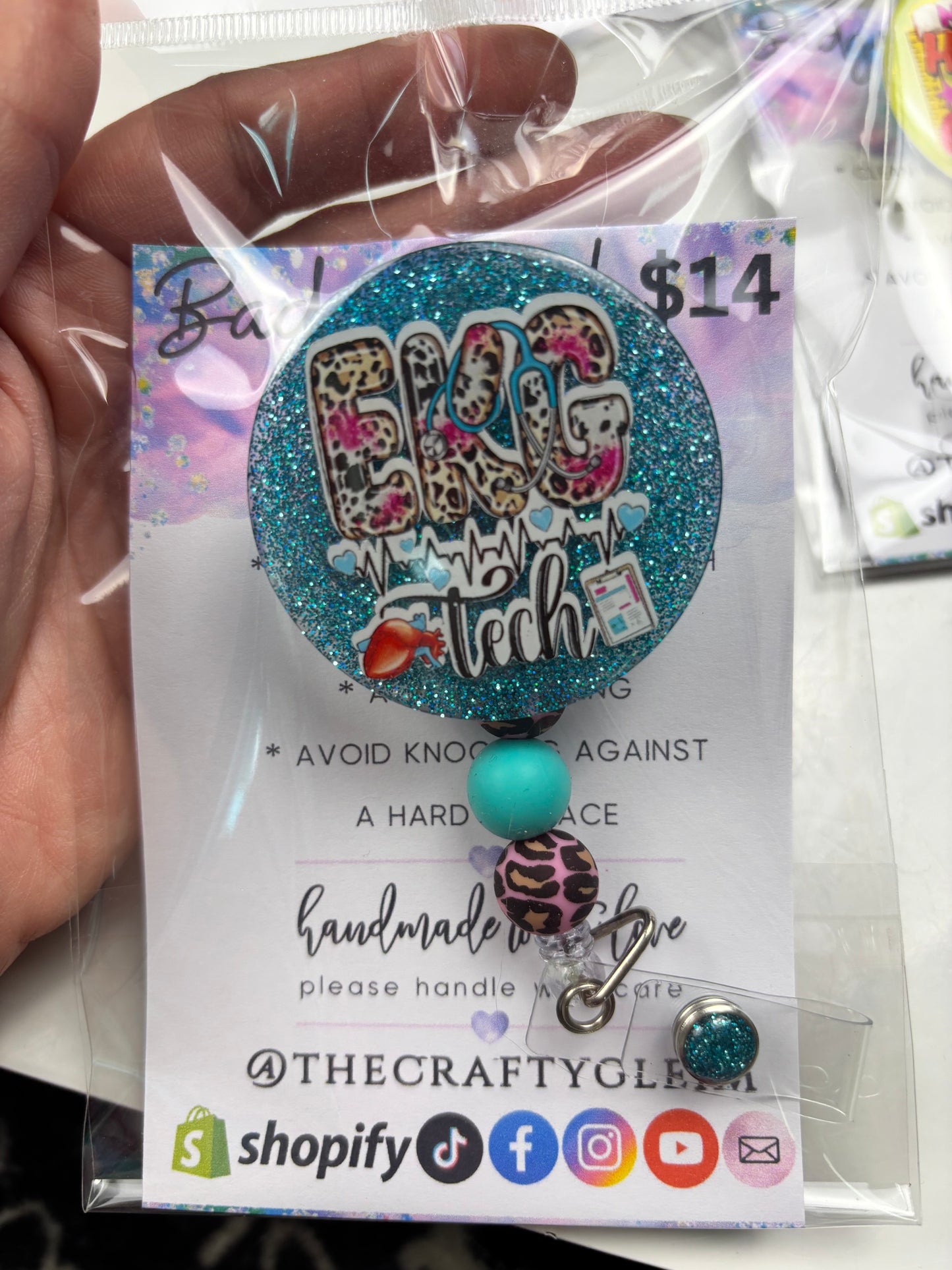 SALE medical/teacher badge reels