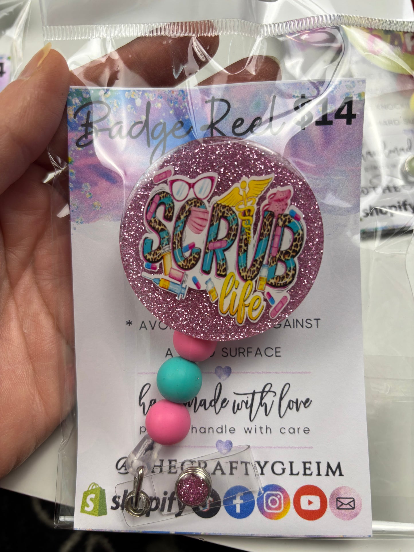 SALE medical/teacher badge reels