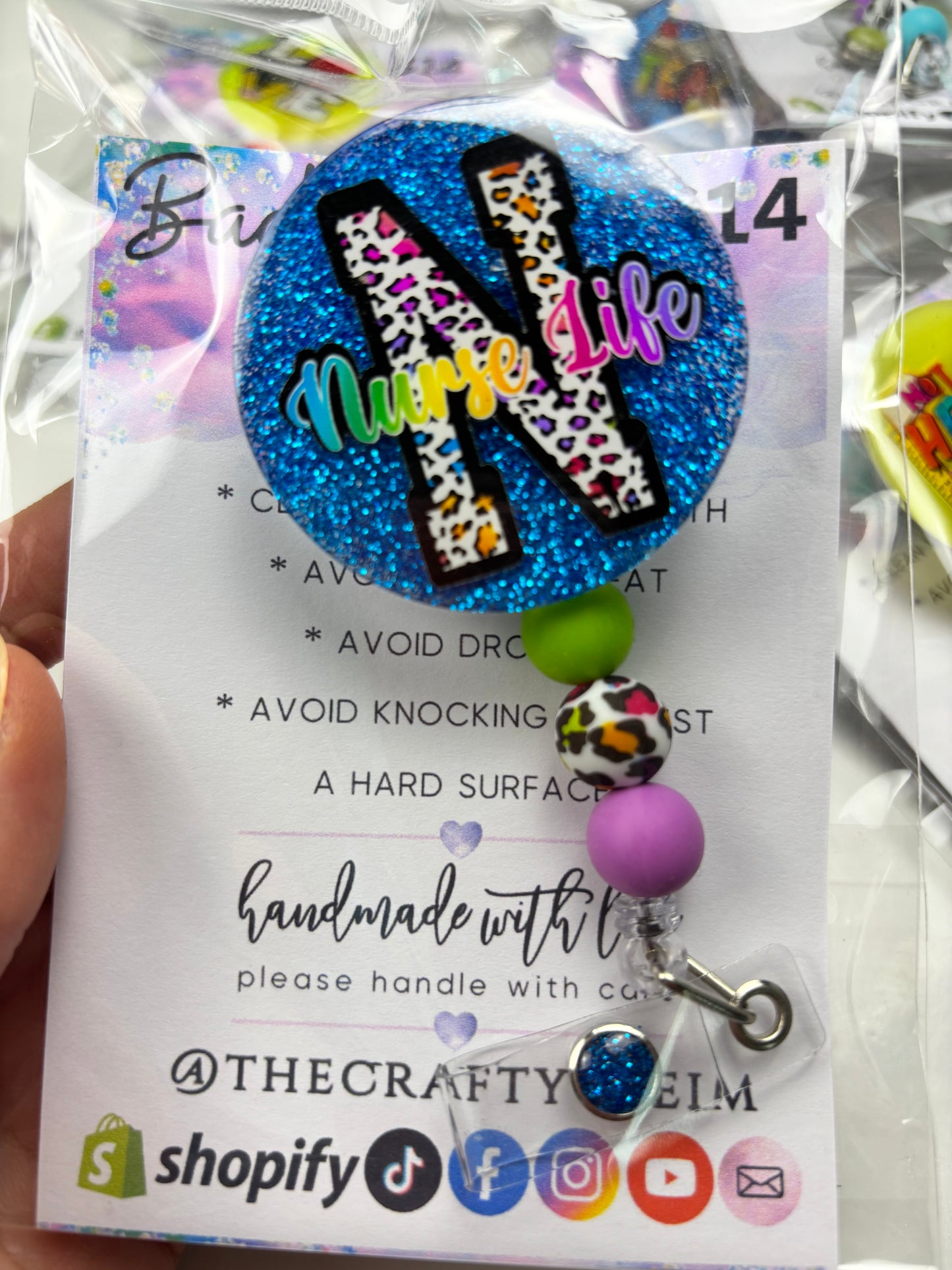 SALE medical/teacher badge reels