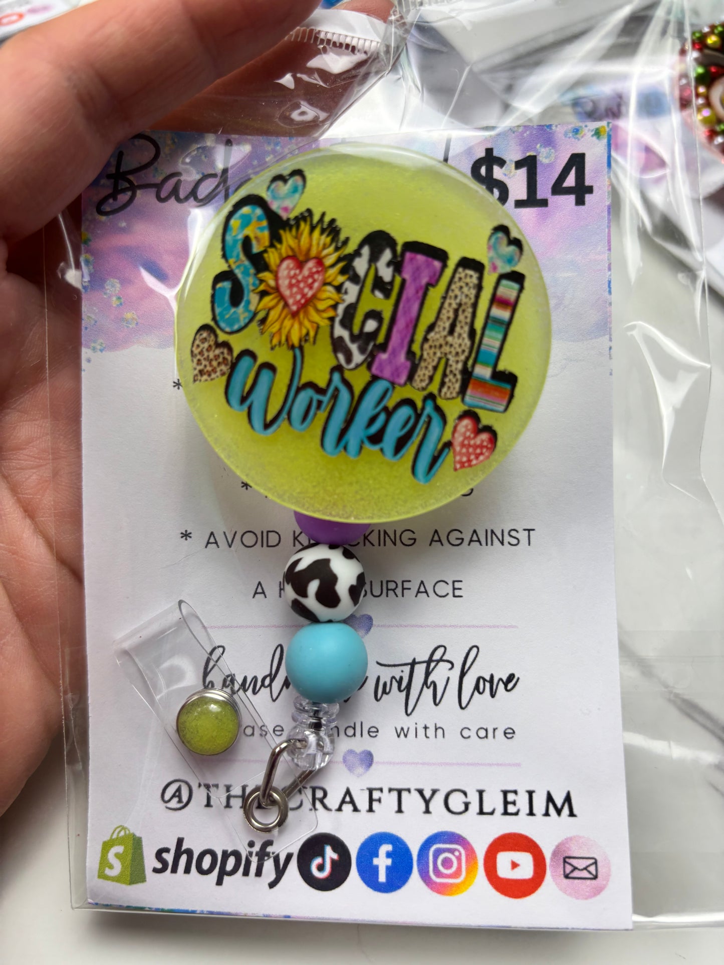 SALE medical/teacher badge reels