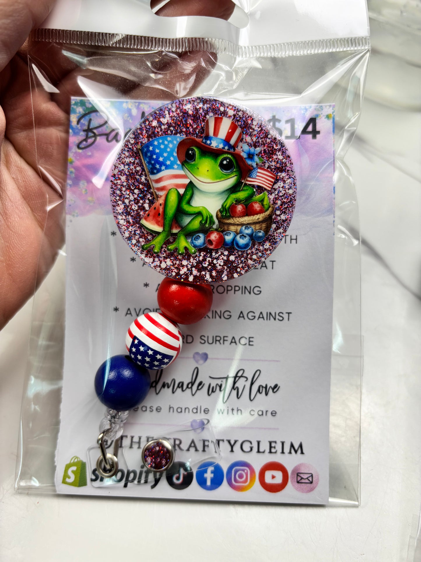 SALE Holiday badge reels