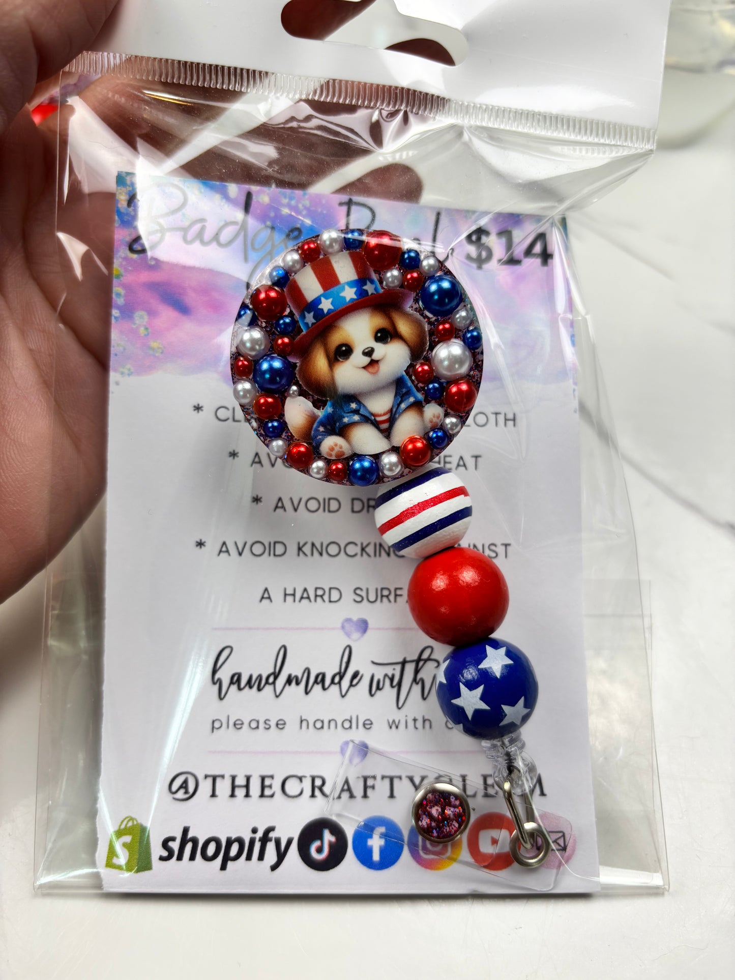 SALE Holiday badge reels