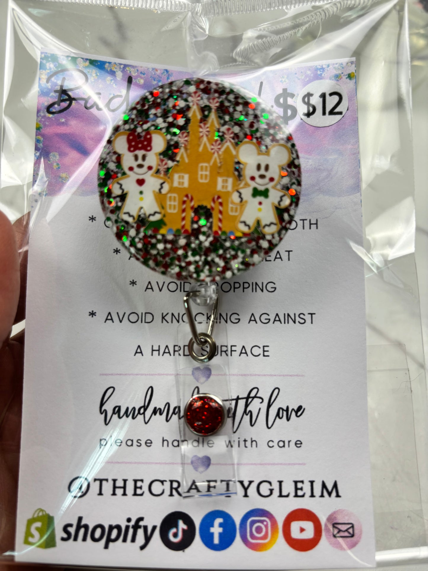 SALE Holiday badge reels