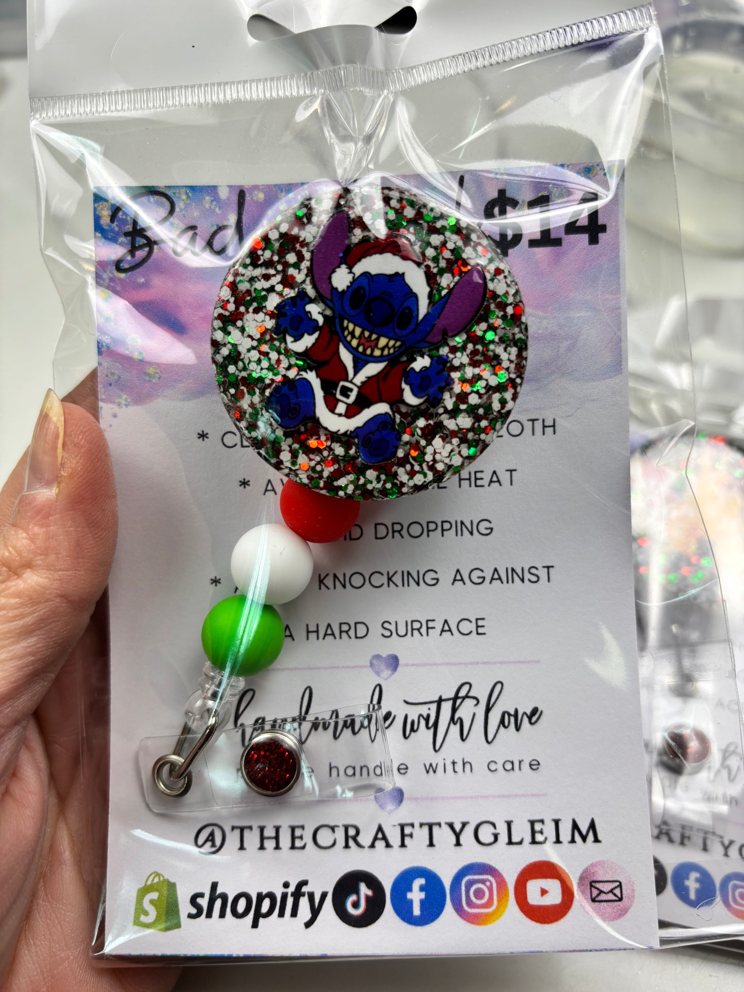 SALE Holiday badge reels