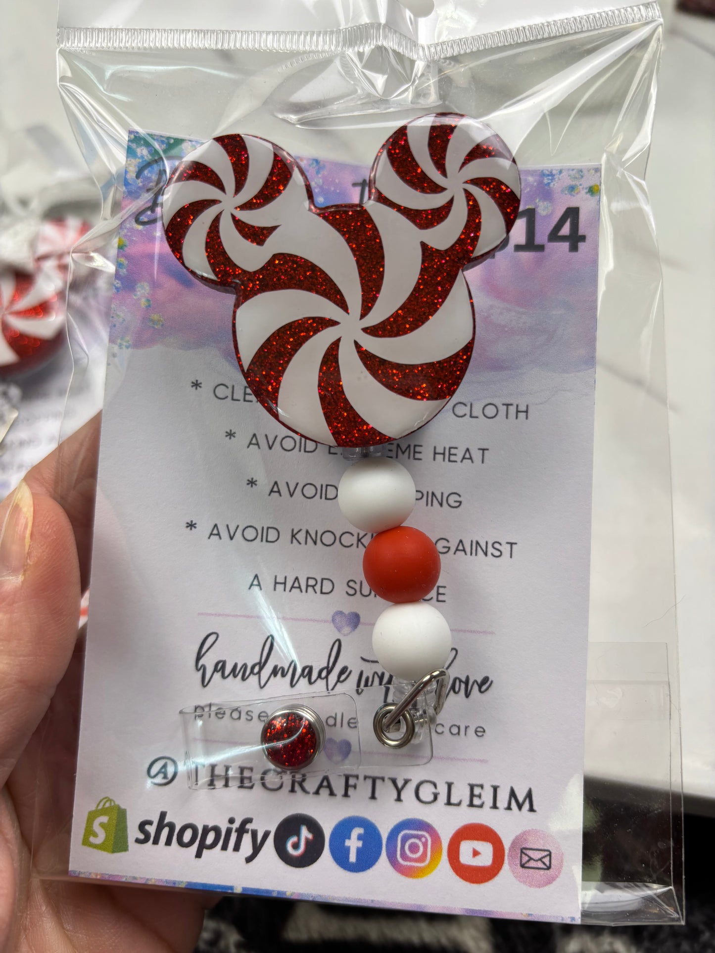 SALE Holiday badge reels