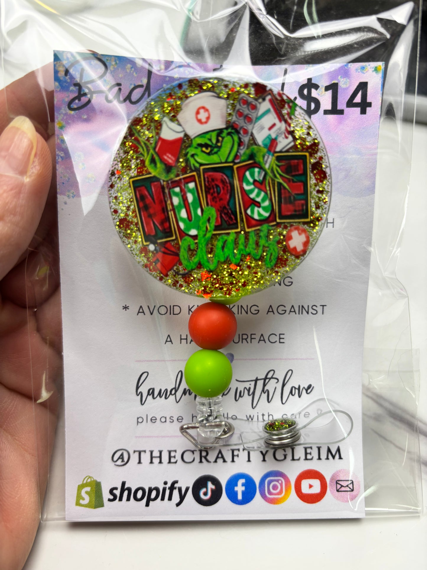 SALE Holiday badge reels