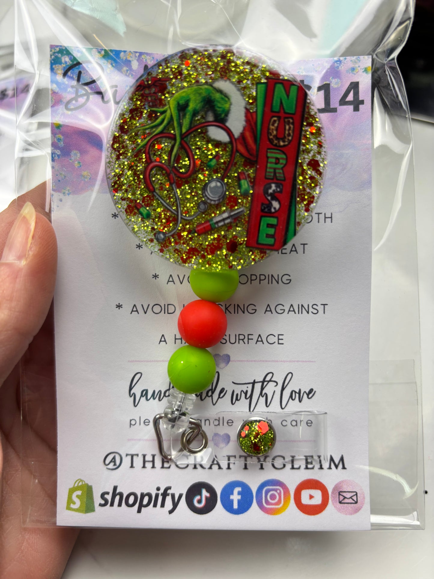 SALE Holiday badge reels