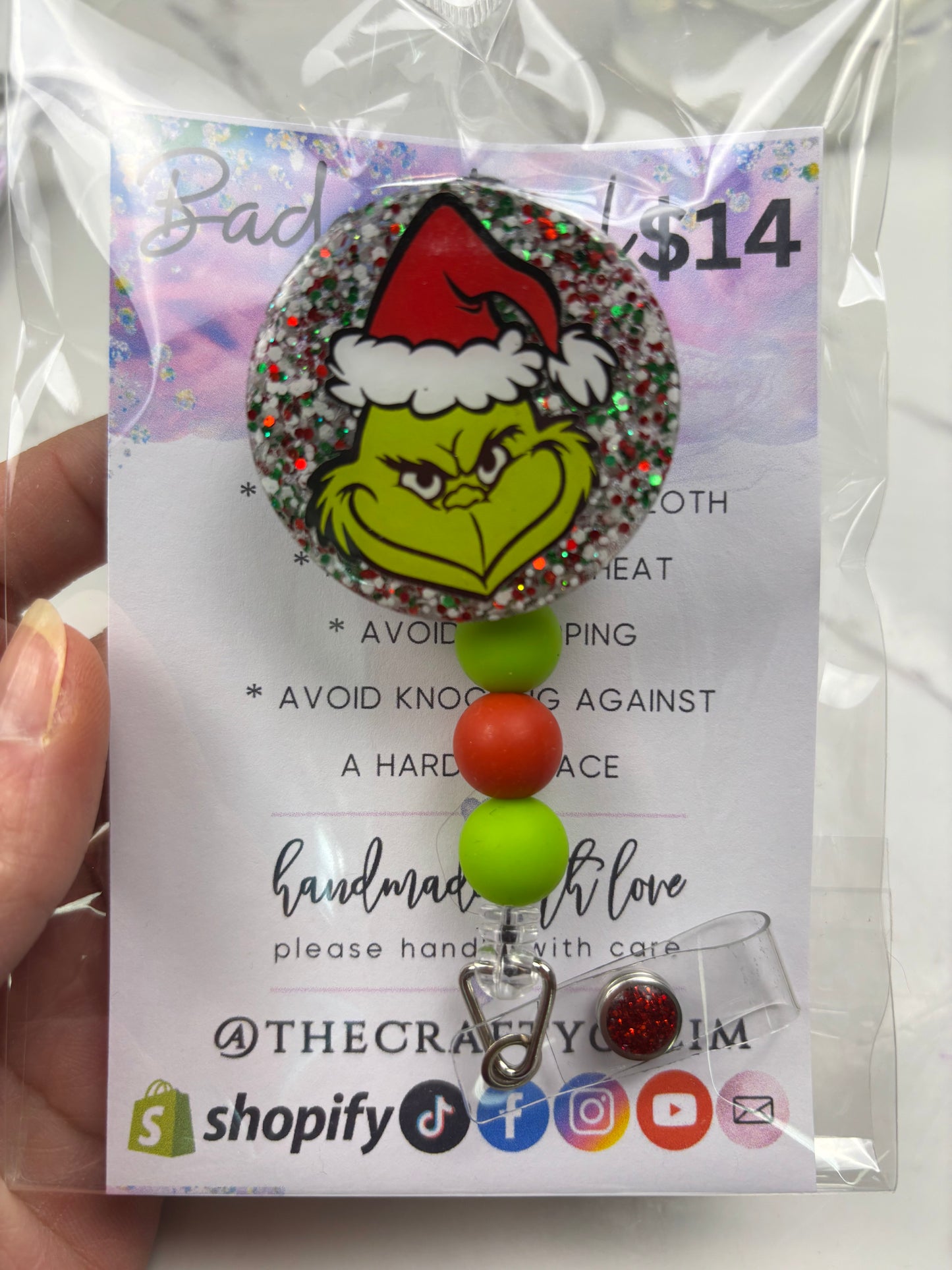 SALE Holiday badge reels