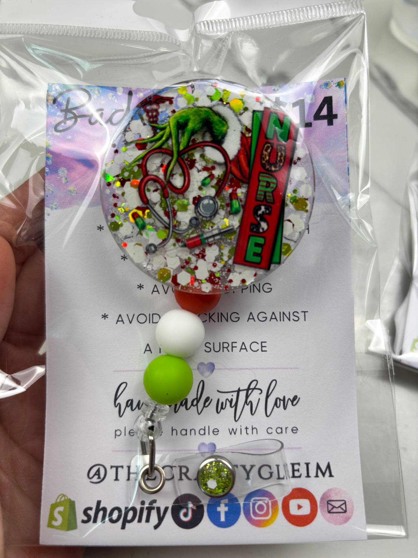 SALE Holiday badge reels