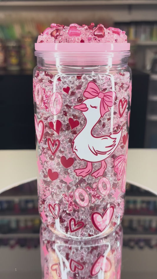 Crystal hugs and kisses goose